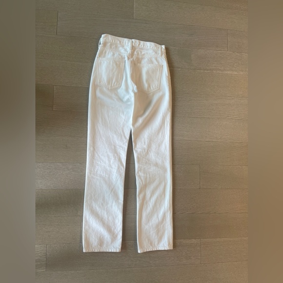 Agolde thigh slit jeans in white. Size: 23 - Picture 3 of 7